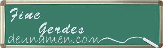 Fine Gerdes Visitenkarte